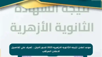 موعد إعلان نتيجة الثانوية الأزهرية 2025 للدور الأول.. تعرف على تفاصيل الإعلان المرتقب